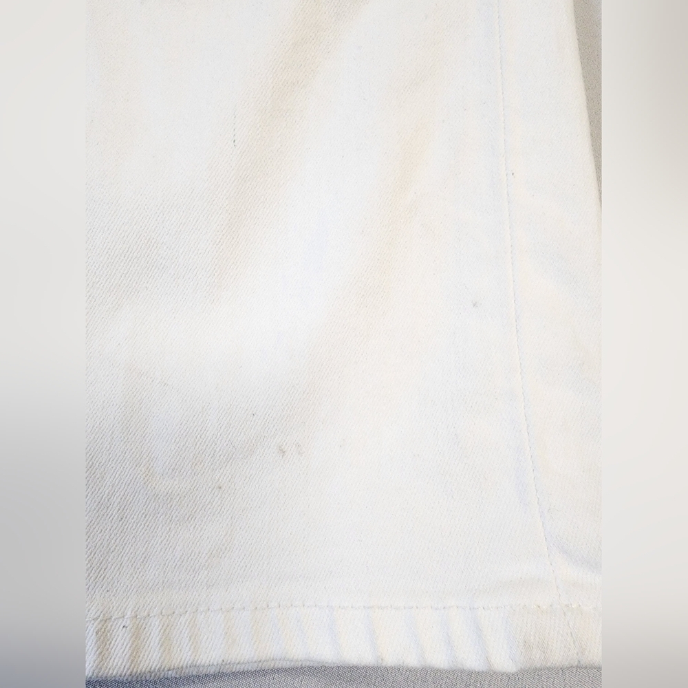 Cremieux Men's White Denim Jeans Pants Comfort Stretch Straight leg, sz 38 X 32 - Picture 9 of 10